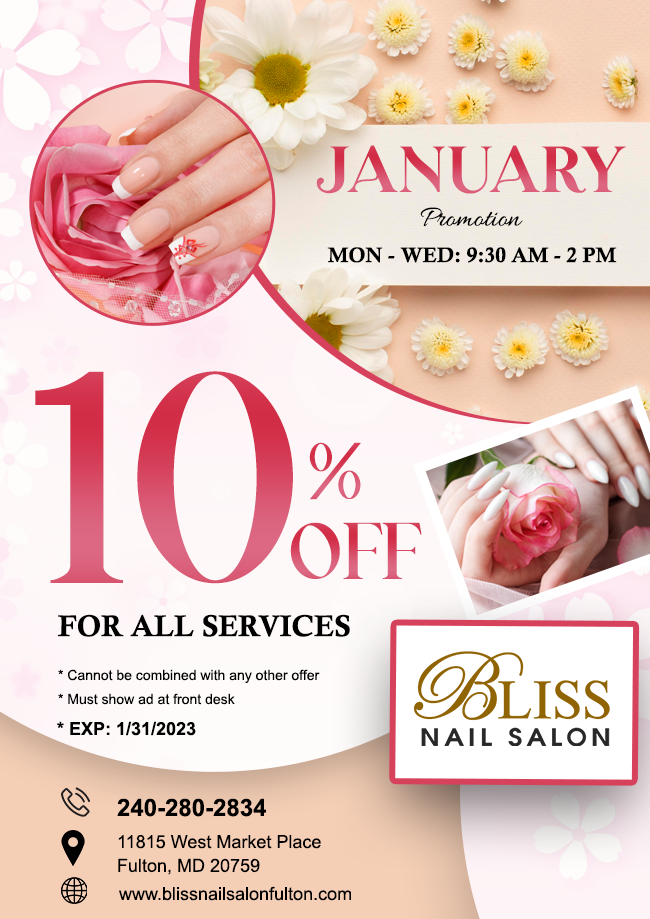 Bliss Nails Spa Contact - Bliss Nails Spa